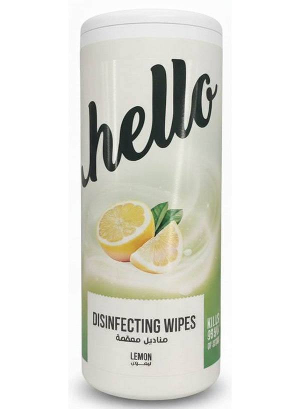 Hello Lemon Disinfecting Wipes - 50 Wipes