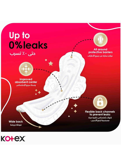 Kotex Maxi Protect Thick Pads Overnight Protection