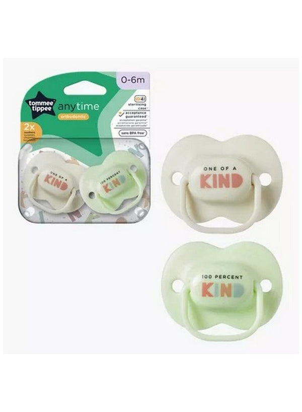 Tommee Tippee 2 Piece Orthodontic Soother Set