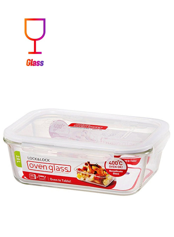 LocknLock Borosilicate Glass Oven Container 3L
