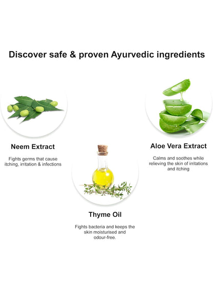 ayurvedic intimate, bisabolol thyme, bisabolol thyme oil, essential ingredients, extract bisabolol, extract bisabolol thyme, hygiene wash, hygiene wash enriched, intimate hygiene, intimate hygiene wash, medimix, neem extract, neem extract bisabolol, thyme