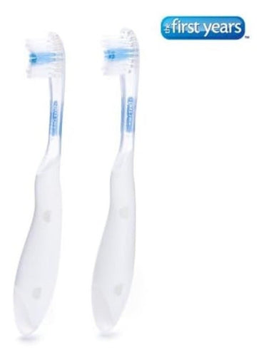 The FIRST Years Toddler Toothbrush 2 Pack White