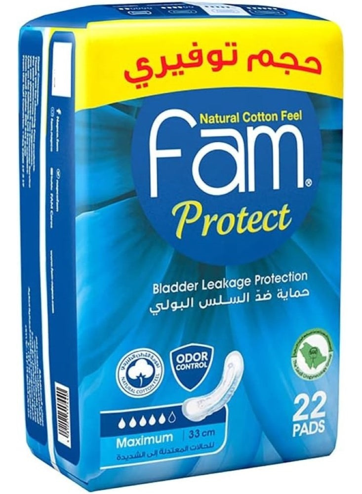 bladder leakage, cotton feel, cotton feel protect, fam, feel protect, feel protect maximum, leakage protection, maximum bladder, natural cotton, natural cotton feel, odor control, pads odor, pads odor control, protect maximum, protection pads