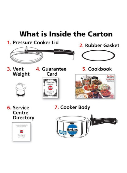 Hawkins 2 Litre Stainless Steel Pressure Cooker