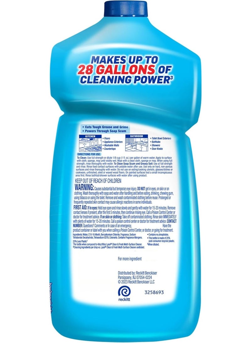 Lysol Power Clean Multi Surface Cleaner 828 ML