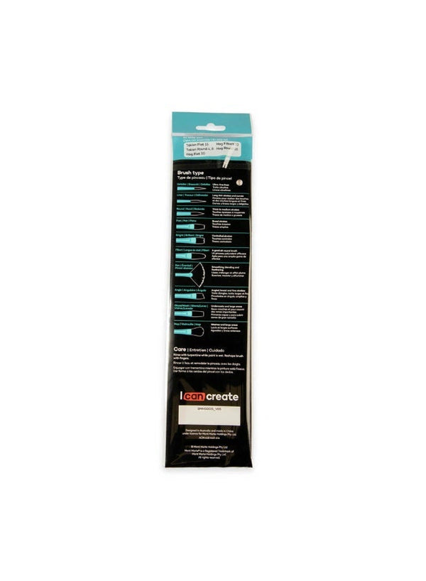 Mont Marte Signature Oil Brushes Set 6Pc