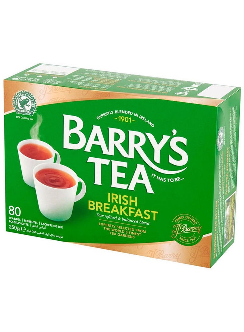 Barry's Tea Irish Breakfast Teabags 80 Pcs