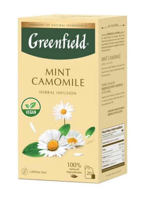 Greenfield Mint Camomile Herbal Infusion Tea