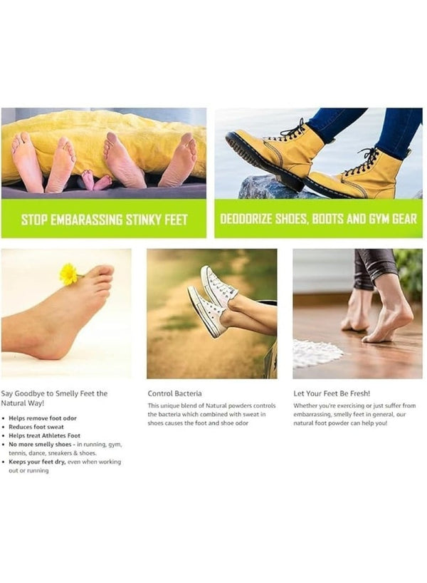 Milcu 2 In 1 Underarm & Foot Deodorant Powder