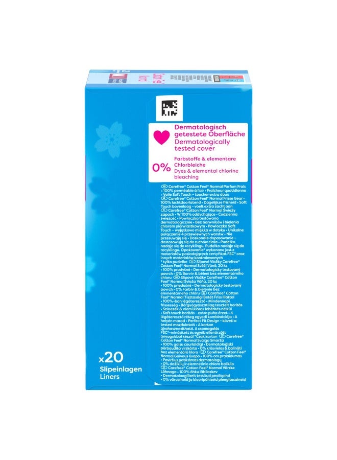 Carefree Cotton Feel Fresh Scent Panty Liners