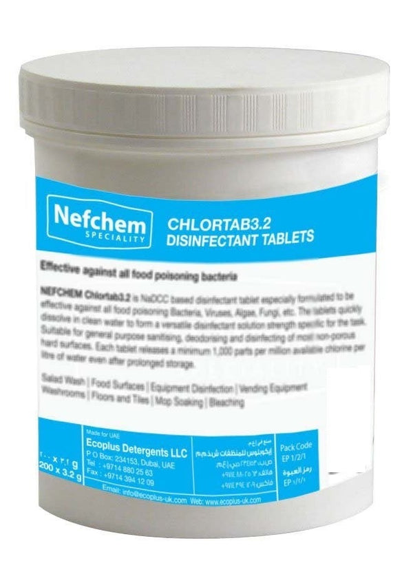 Nefchem SPECIALITY Chlortab 3.2 Disinfectant Tablets