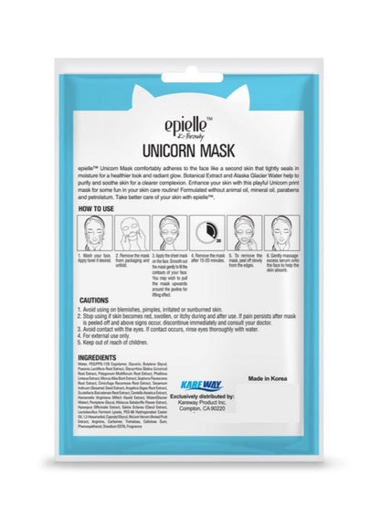 Epielle Unicorn Character Mask for Radiant Skin