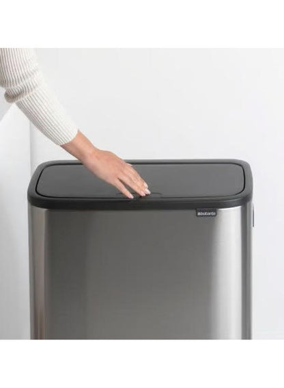 Brabantia Fingerprint Proof Touch Bin 60L Matt Steel