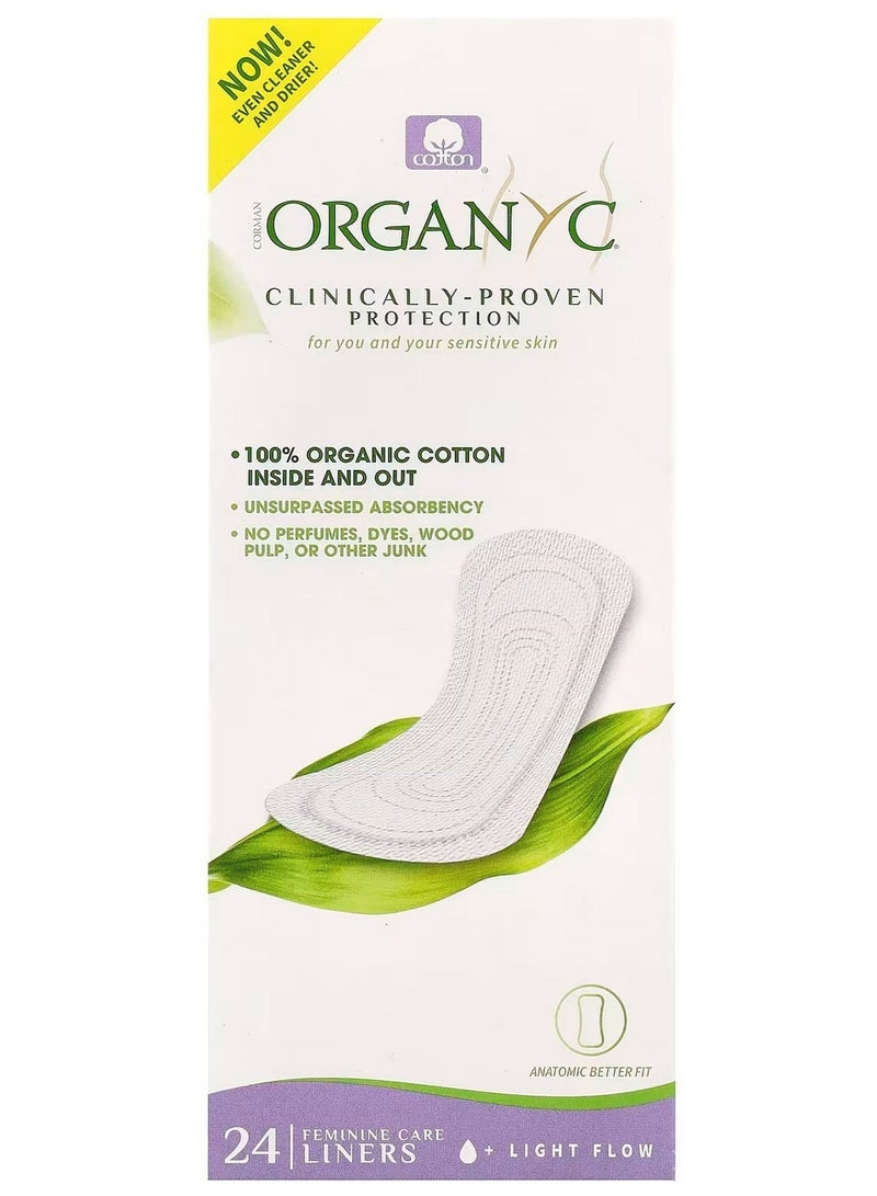 ORGANYC Organic Cotton Panty Liners Light Flow