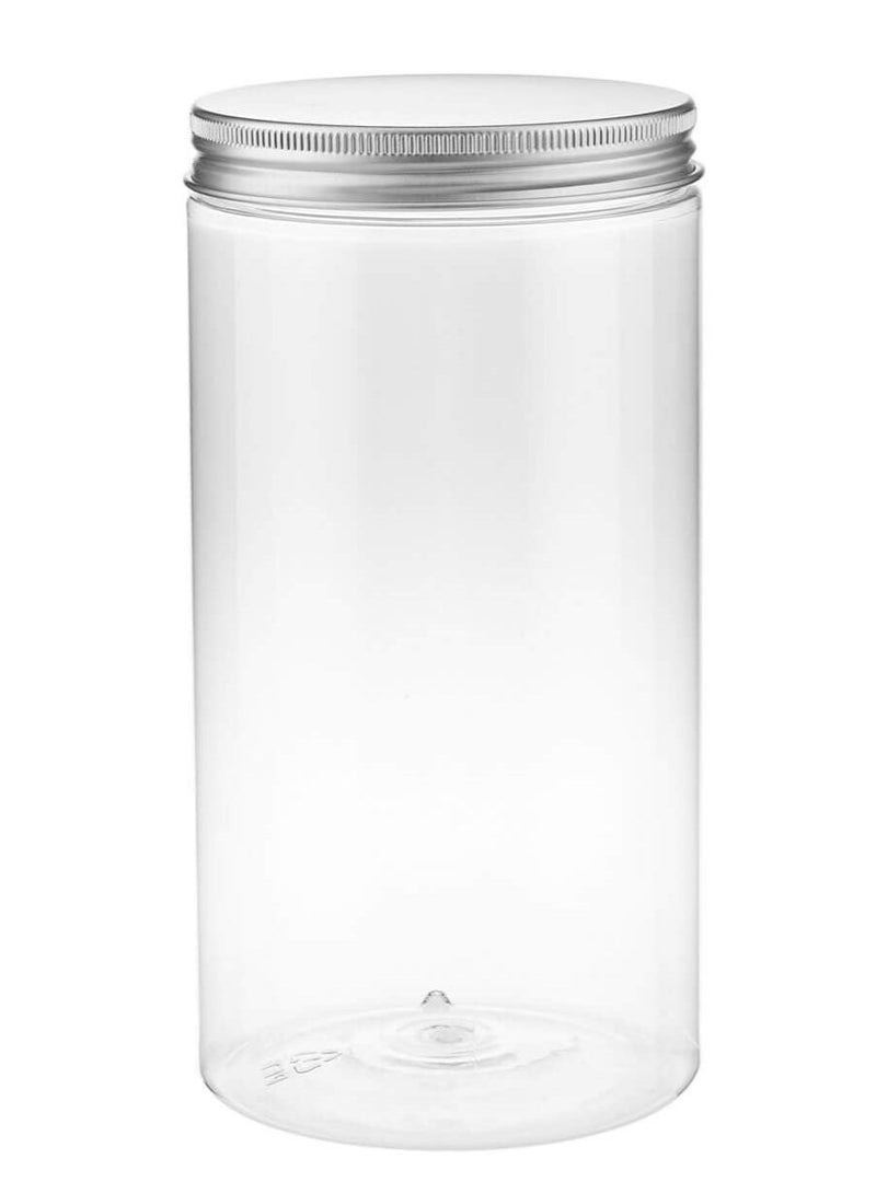 Hotpack Cookie Jar with Silver Lid 1000 ML - Set of 4