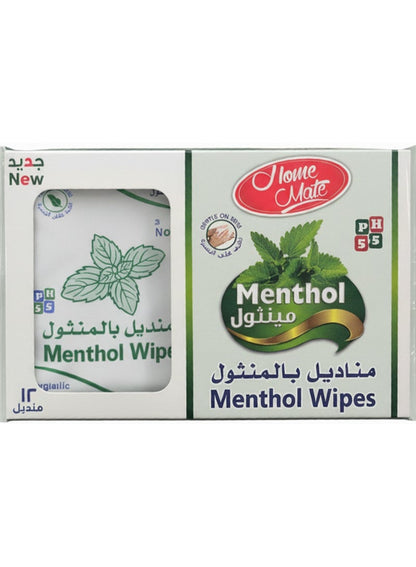 Home Mate Menthol Wipes for Nasal Decongestion