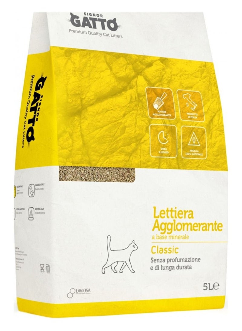 SIGNOR GATTO Natural Bentonite Classic Cat Litter 5L
