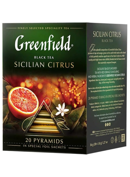 Greenfield Sicilian Citrus Black Tea 20 Bags