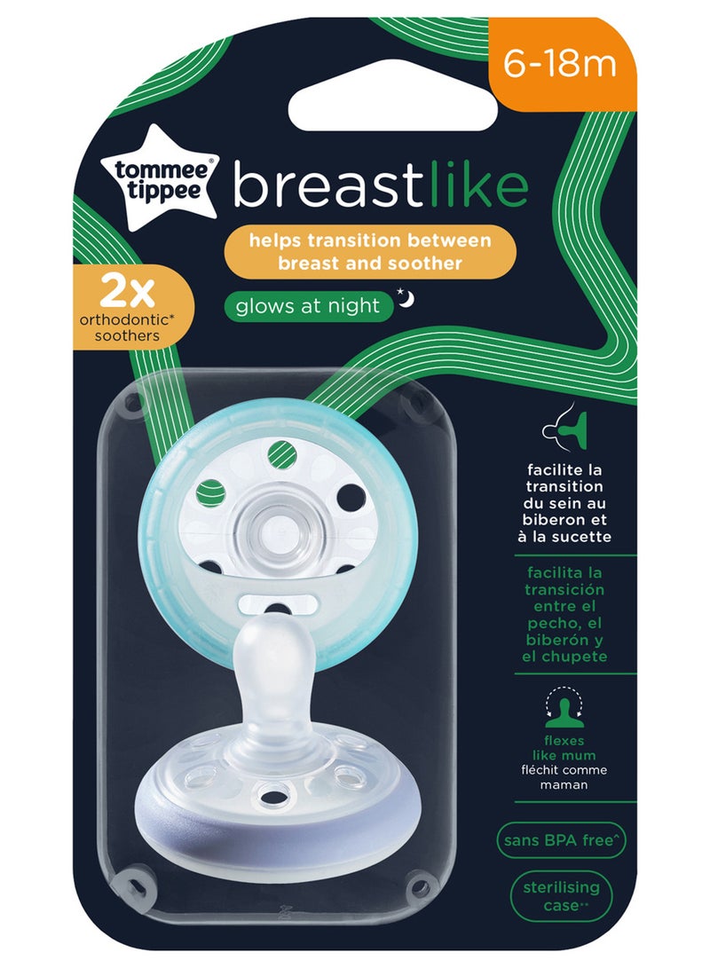 Tommee Tippee Night Glow Soother Pack of 2
