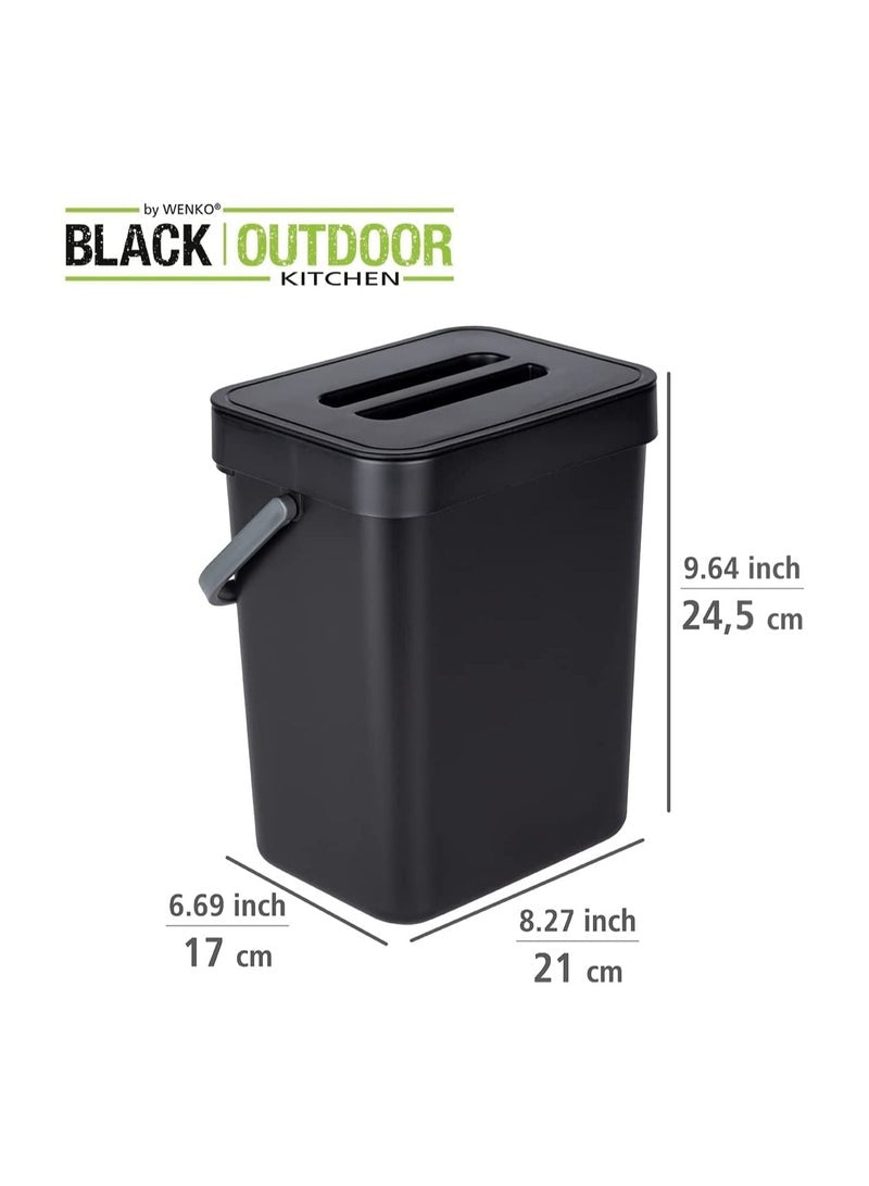 Wenko Tago Waste Bin W/Handle 5L