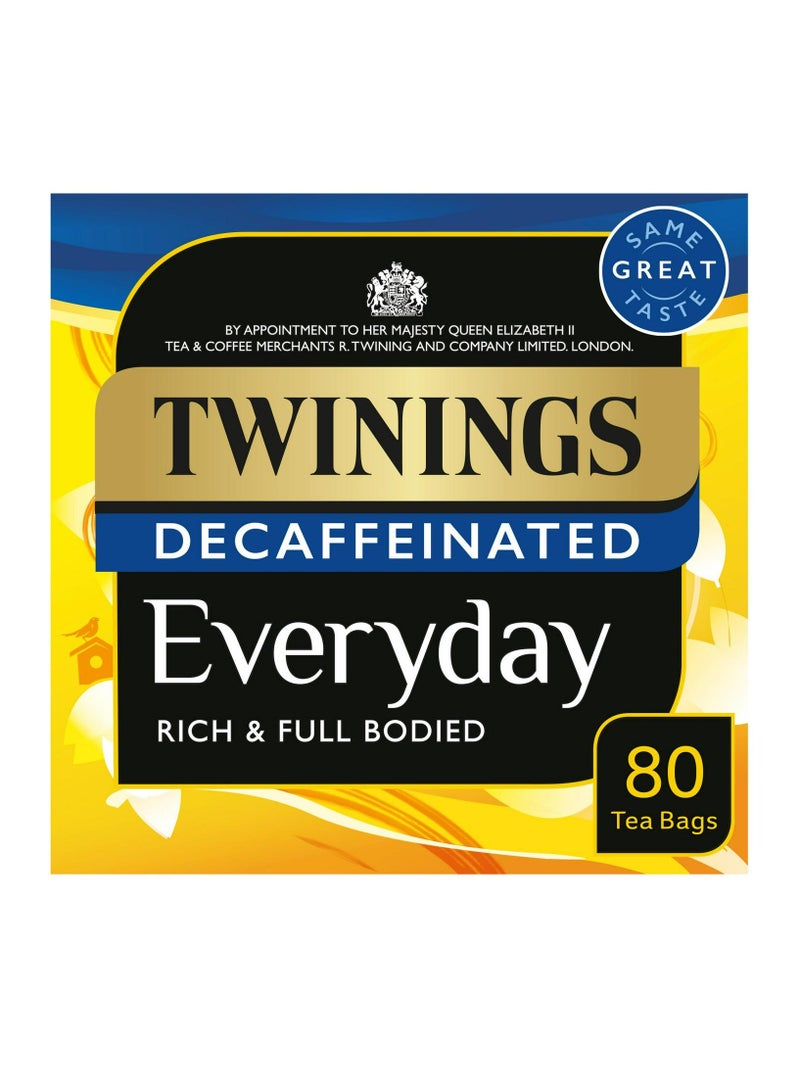Twinings Everyday Decaffeinated Tea Bags - 80 Bags