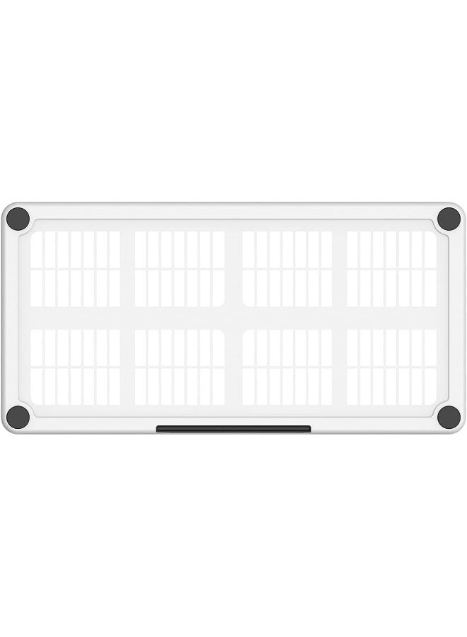 Cosmoplast 4-Tiers Shelving Storage Rack White