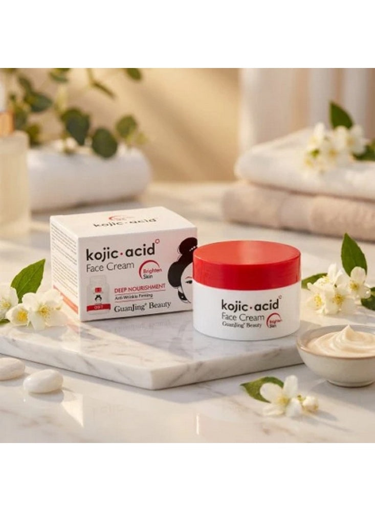 acid deep, acid deep nourishment, cream 50g, deep nourishment, deep nourishment firming, face cream, face cream 50g, firming face, firming face cream, guanjing beauty, kojic acid, kojic acid deep, nourishment firming, nourishment firming face, skincare
