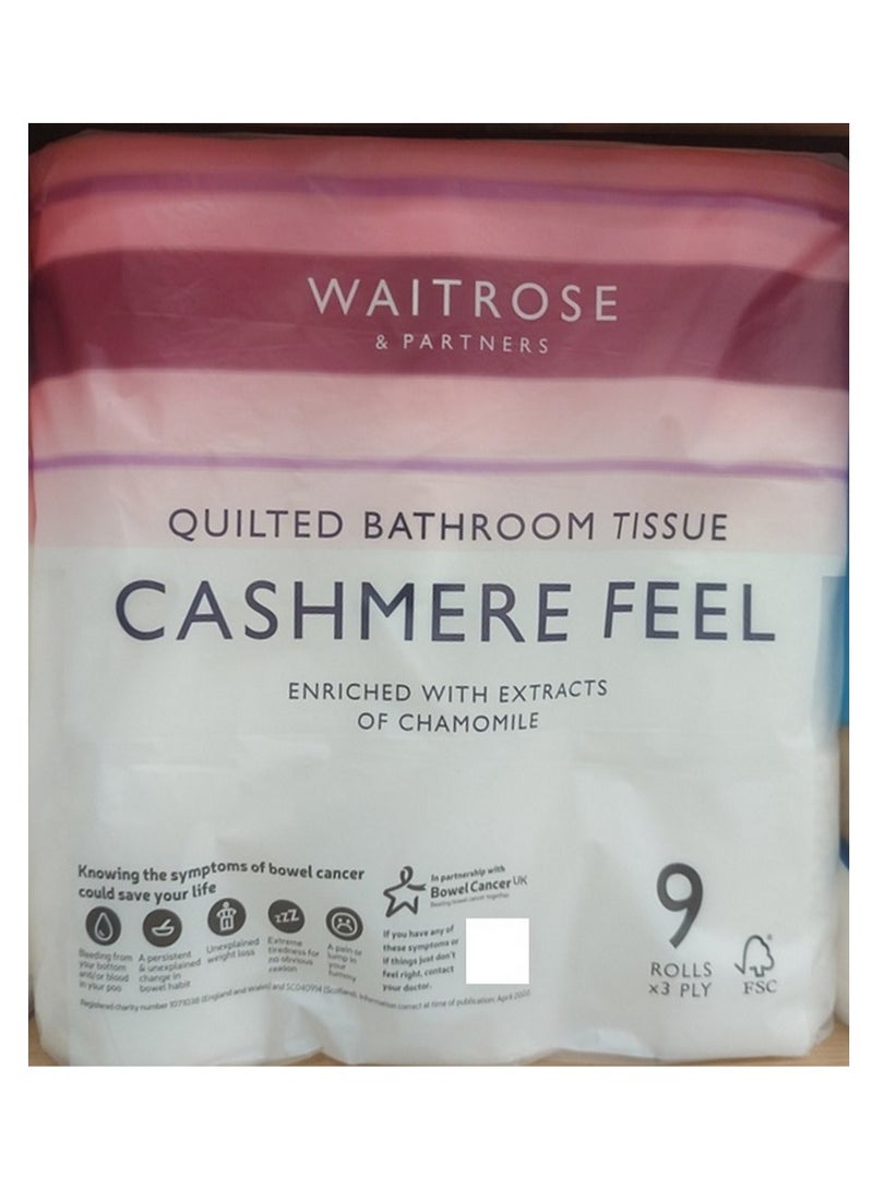 Waitrose Cashmere Bathroom Tissue with Chamomile