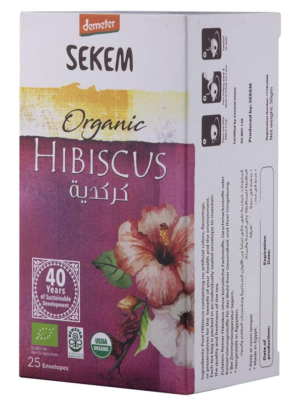 Demeter Organic Hibiscus Tea Bags 25'S