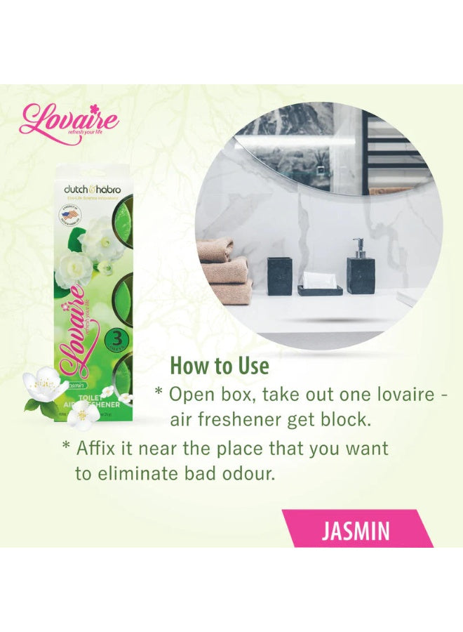 air freshner, air freshner jasmin, bowl rim, cool dry, dutch & habro, flush non, freshner jasmin, gel based, lovaire toilet, lovaire toilet air, non toxic, setup gel, toilet air, toilet air freshner, type gel