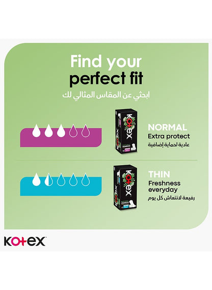Kotex Natural Cotton Panty Liners, 54 Pieces