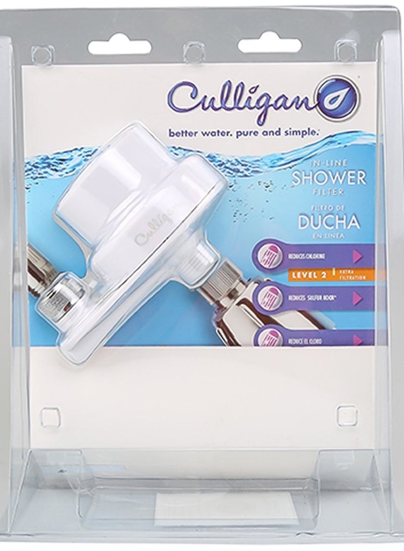 Culligan In-Line Shower Filter White