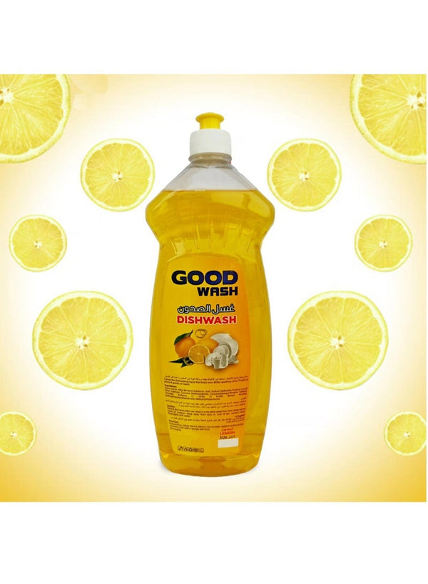 GOOD WASH Dish Washing Liquid Lemon 1L Pack of 3