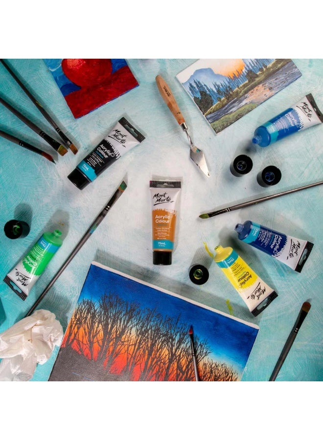 Mont Marte Raw Sienna Acrylic Paint 75ML Tube