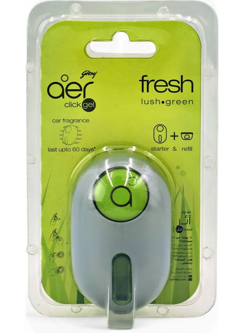 Godrej Aer Click Car Vent Air Freshener - Fresh Lush Green