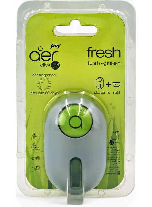 Godrej Aer Click Car Vent Air Freshener - Fresh Lush Green