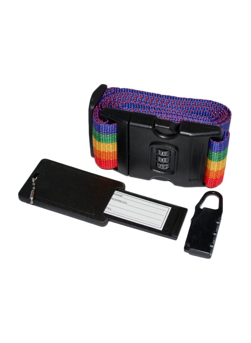 CJSJ Luggage Strap Belt with Combination Lock