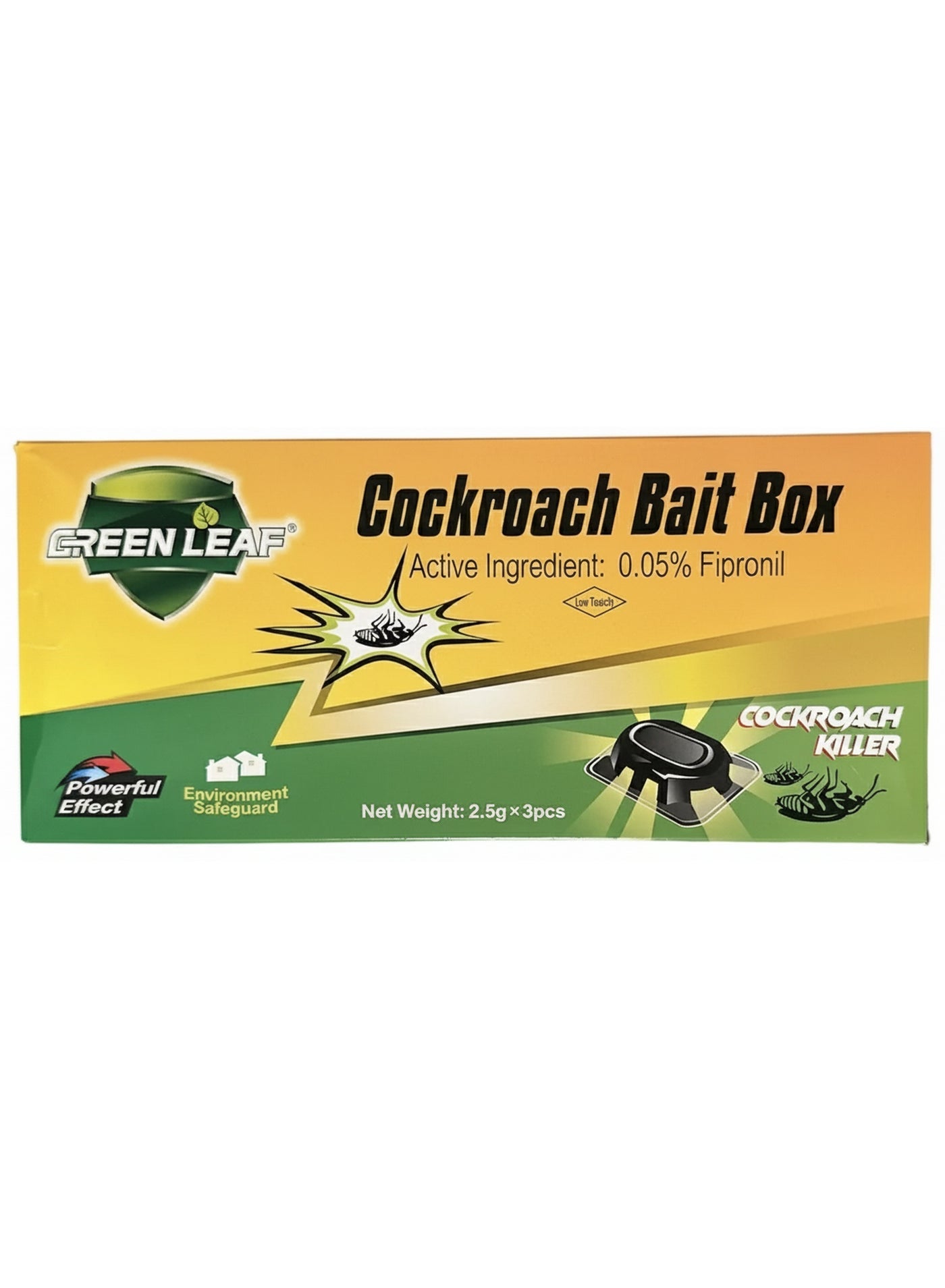 areas key, bait box, bait boxes, box trap, boxes net, cockroach bait, cockroach bait box, cool dry, dry place, fit easily, green leaf, note keep, per box, small bait, total net