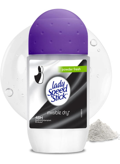 antiperspirant deodorant, antiperspirant deodorant powder, deodorant powder, deodorant powder fresh, dry antiperspirant, dry antiperspirant deodorant, fresh roll-on, fresh roll-on 50ml, invisible dry, invisible dry antiperspirant, lady speed stick, non st