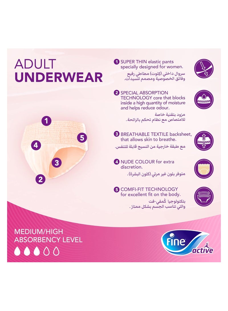 Fine Active Postpartum Diapers Medium Size Pack