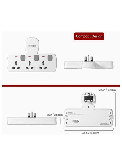 Elexon 3Way Power T Socket