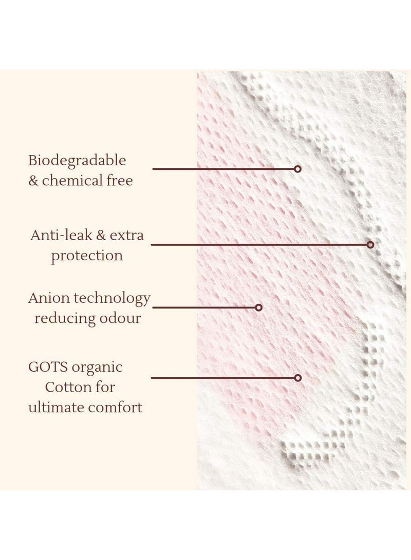 PLASTFREE Organic Sanitary Pad 14 Regular