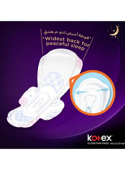 Kotex Ultra Thin Overnight Pads, 14 Count