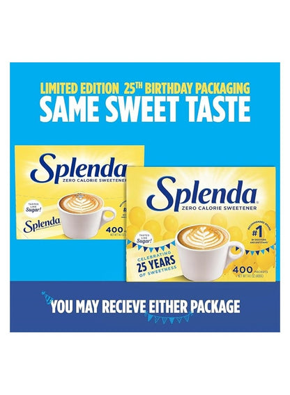 SPLENDA Zero Calorie Sweetener Packets