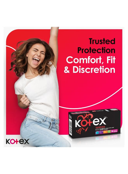 Kotex Tampons Extra Absorbent 16 Pieces