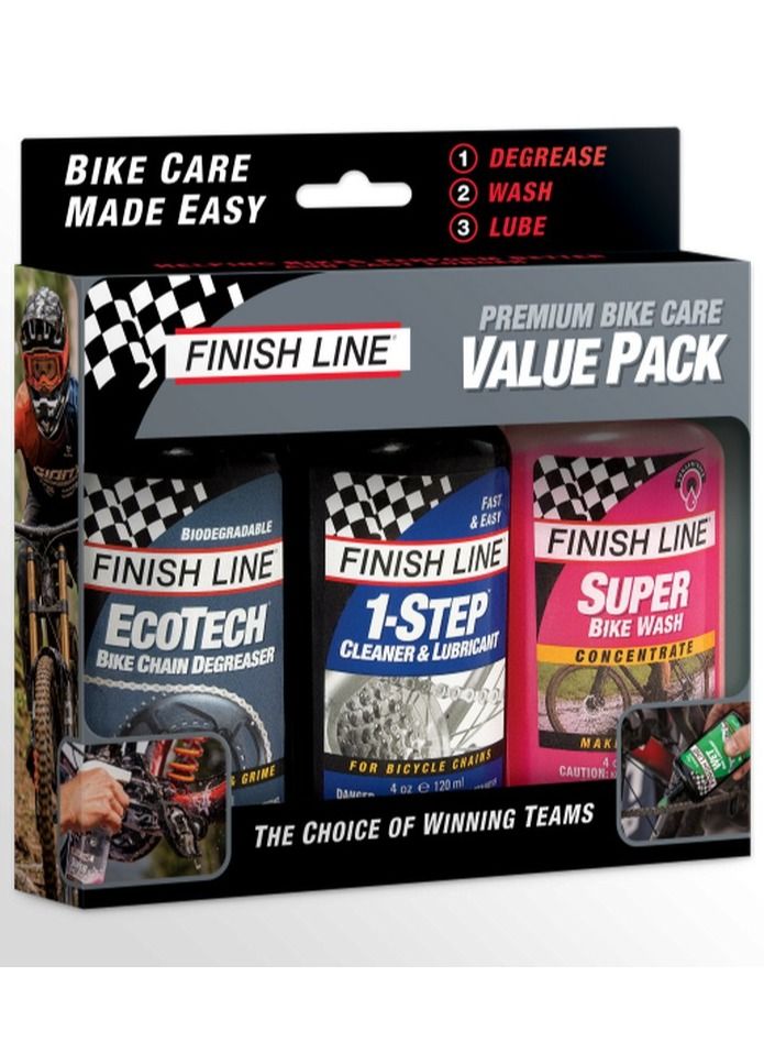 Premium Bike Care Value Pack by FINISH LINE