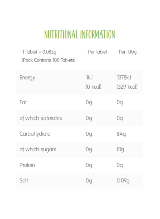 Canderel Green Stevia 100 Tablets