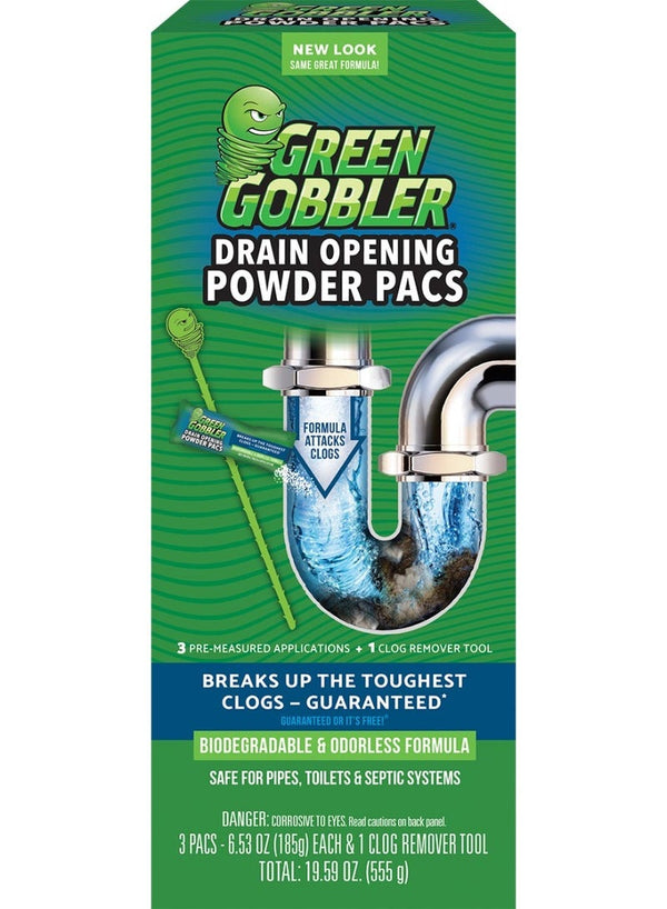 Green Gobbler Drain Opening Power Pacs