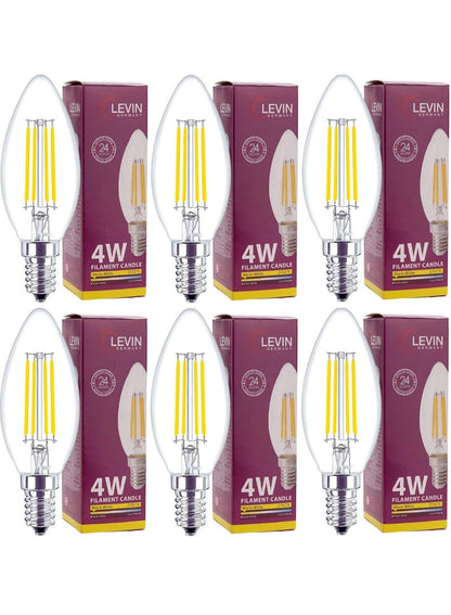 Levin Germany LED Candle Bulb Pack of 6