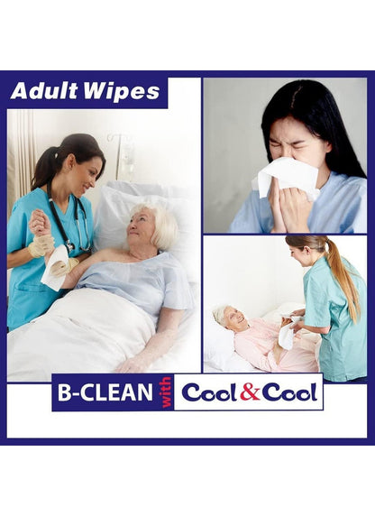 Cool & Cool Anti Bacterial Adult Wipes 40 Wipes